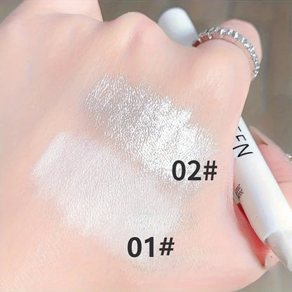 1pc Shimmering Highlight Stick, Glitter White Eyeshadow Pencil for Bright Eyes, Dazzling Effect Makeup Highlighter Beauty World Shop