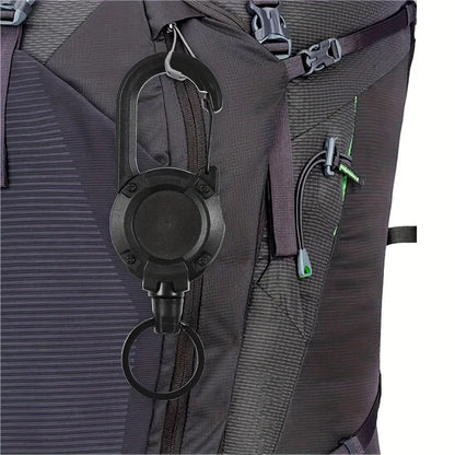 1/2/4pcs Extendable Retractable Holders Keychain Badge Reels Heavy Duty Clip With Carabiner Key Chain For Men Outdoor Bags Beauty Fashion