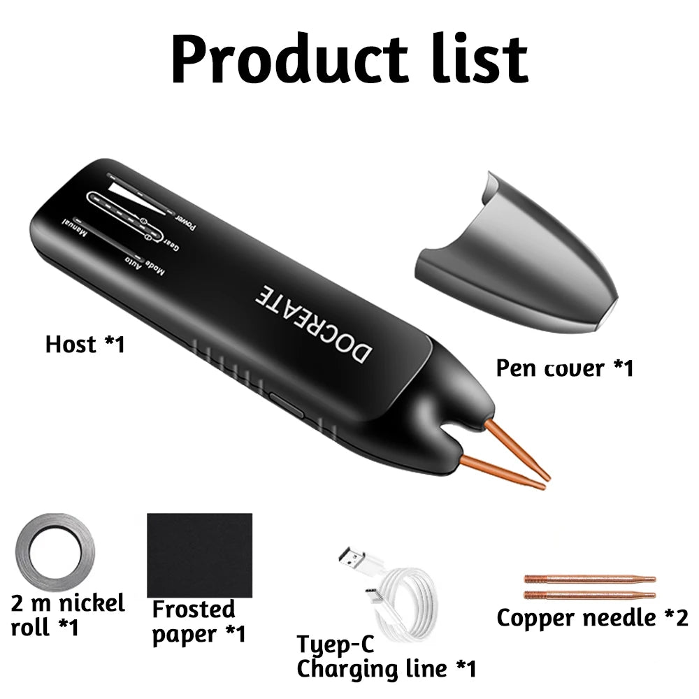 Handheld Spot Welder DIY Adjustable Portable Digital LED Display Color Screen Welding Automatic Trigger for 18650 Battery Beauty World Shop
