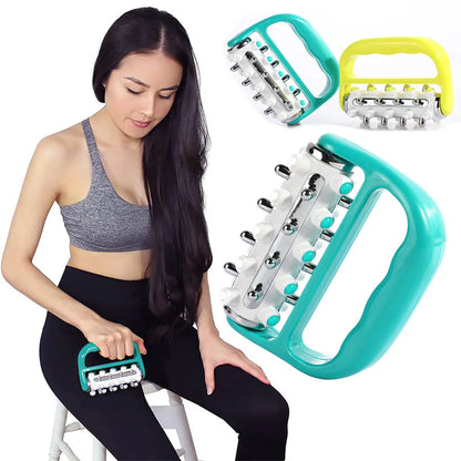 Lymphatic Drainage Massager (Green) Ultimate Fascia Release & Scar Tissue Massage Tool Personal Handheld Massage Ro Beauty World Shop