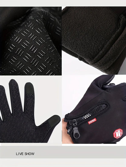 Outdoor Cycling Gloves, Bicycles for Warmth and Anti Slip in Autumn and Winter Beauty World Shop