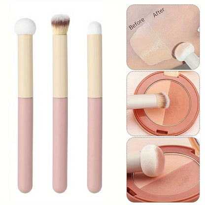 3Pcs Soft Mushroom Sponge Head Makeup Brushes,Concealer Brush Lipstick Lip Powder Puff ,Foundation Contour Cosmetic Tools Beauty World Shop