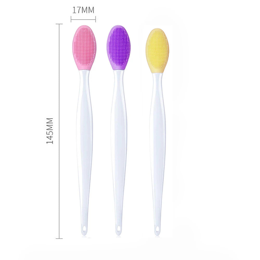 1PC/4PCS  Beauty Skin Care Wash Face Silicone Brush Exfoliating Nose Clean Blackhead Removal Brushes Tools With Replacement Head Beauty World Shop