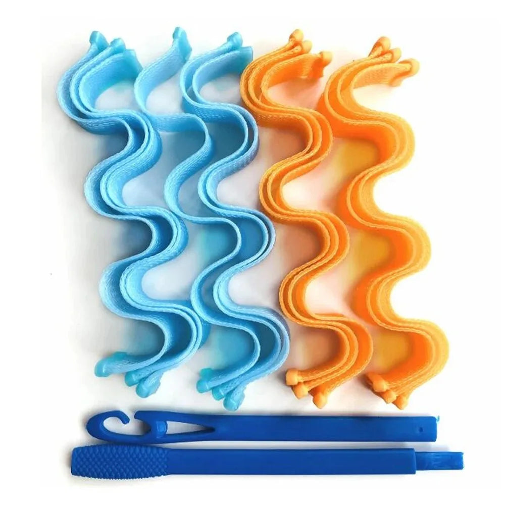 12pcs Heatless Hair Curler No Heat Hair Rollers Soft Curls Curling Rod Roller Sticks Perm Rods Wave Formers Hair Styling Tools Beauty World Shop
