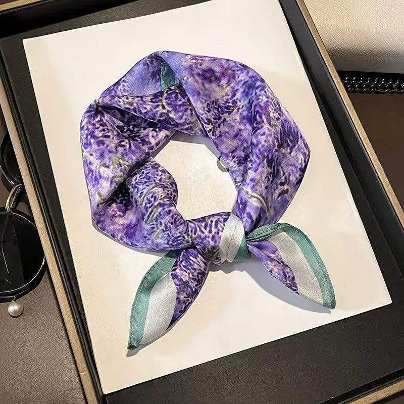 Scarf 100% Silk Bandana Women Square Scarves Wrap Kerchief Spring Fashion Luxury High Quality Headband Hijab Shawls 2026 Beauty World Shop