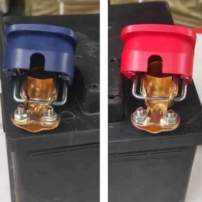 2Pcs Car Battery Terminal Connectors Quick Release Disconnect 12V 24V Positive Negative Battery Cable Ends for SAE/JIS Type Car Beauty World Shop