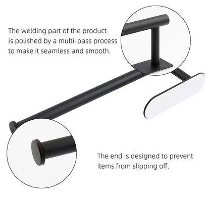 Kitchen Paper Towel Holder Adhesive Tissue Hanger Toilet Roll Paper Dispenser Cabinet Storage Napkin Rack Bathroom Accessories Beauty World Shop