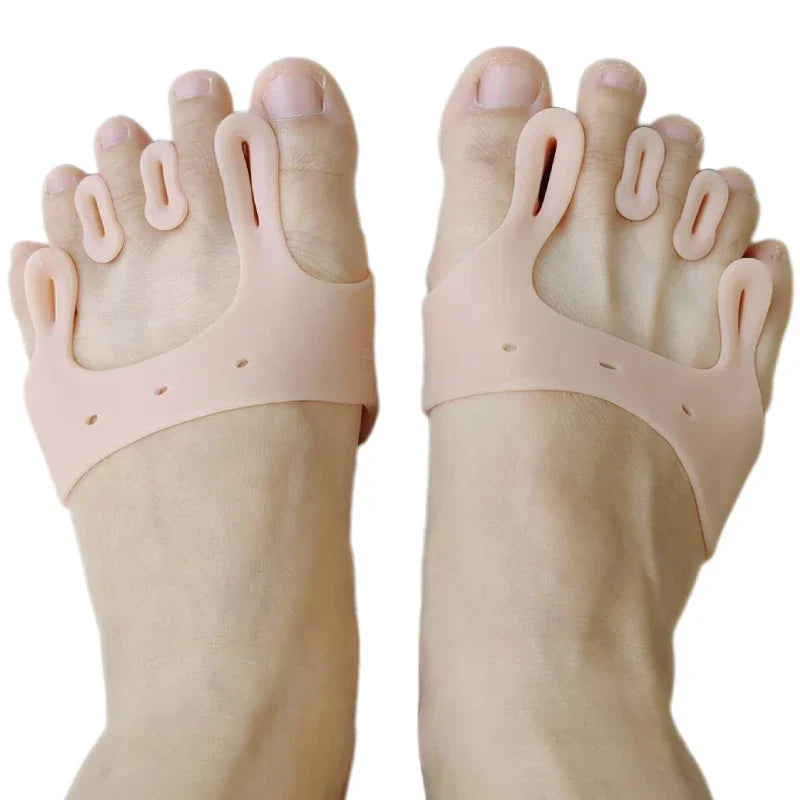 2pieces=1pair Gel Silicone Bunion Corrector Toe Separators Forefoot Pads Orthopedic Braces Orthotic Hallux Valgus Spacers Beauty Trend Shop