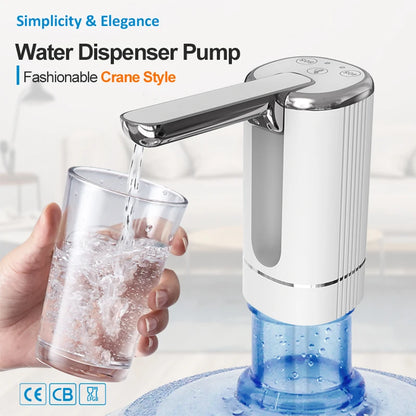 Portable Electric Foldable USB Rechargeable Water Bottle Pump Smart Water Dispenser Water Pumping Device Beauty World Shop