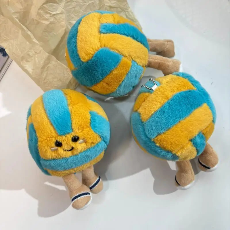 Soft Plush Cartoon Volleyball Toy, Fun Sports-Themed Keychain and Bag Decor Beauty World Shop