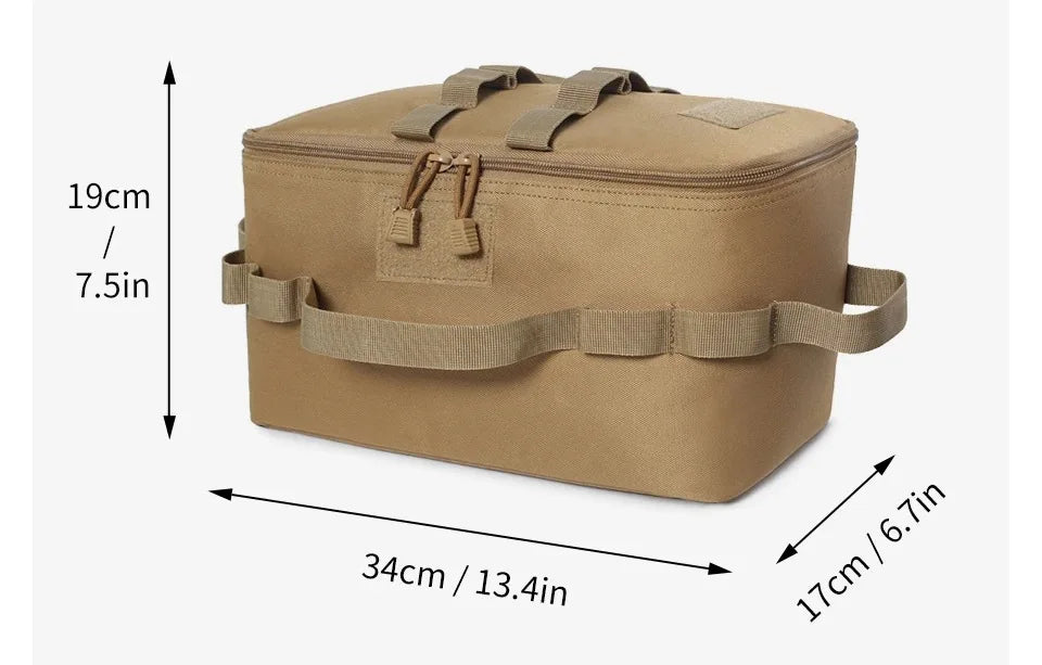 Outdoor Camping Gas Tank Storage Bag Large Capacity Ground Nail Tool Bag Gas Canister Picnic Cookware Utensils Kit Bag Beauty World Shop