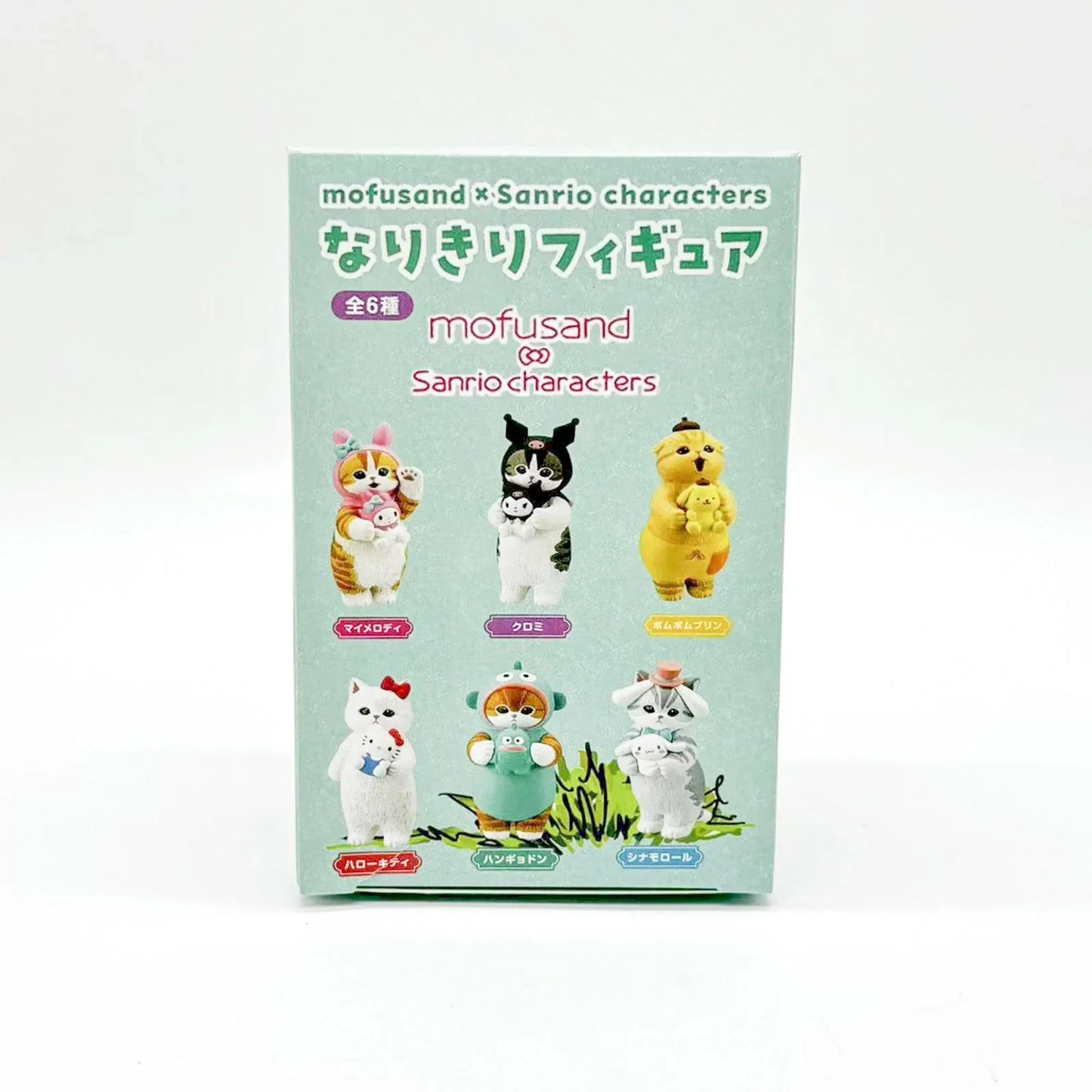 Mofusand Cats Wearing Sanrio Characters Clothes Holding Dolls Cute Figure Blind Box My Melody Kuromi Cinnomoroll Hello Kitty Beauty World Shop