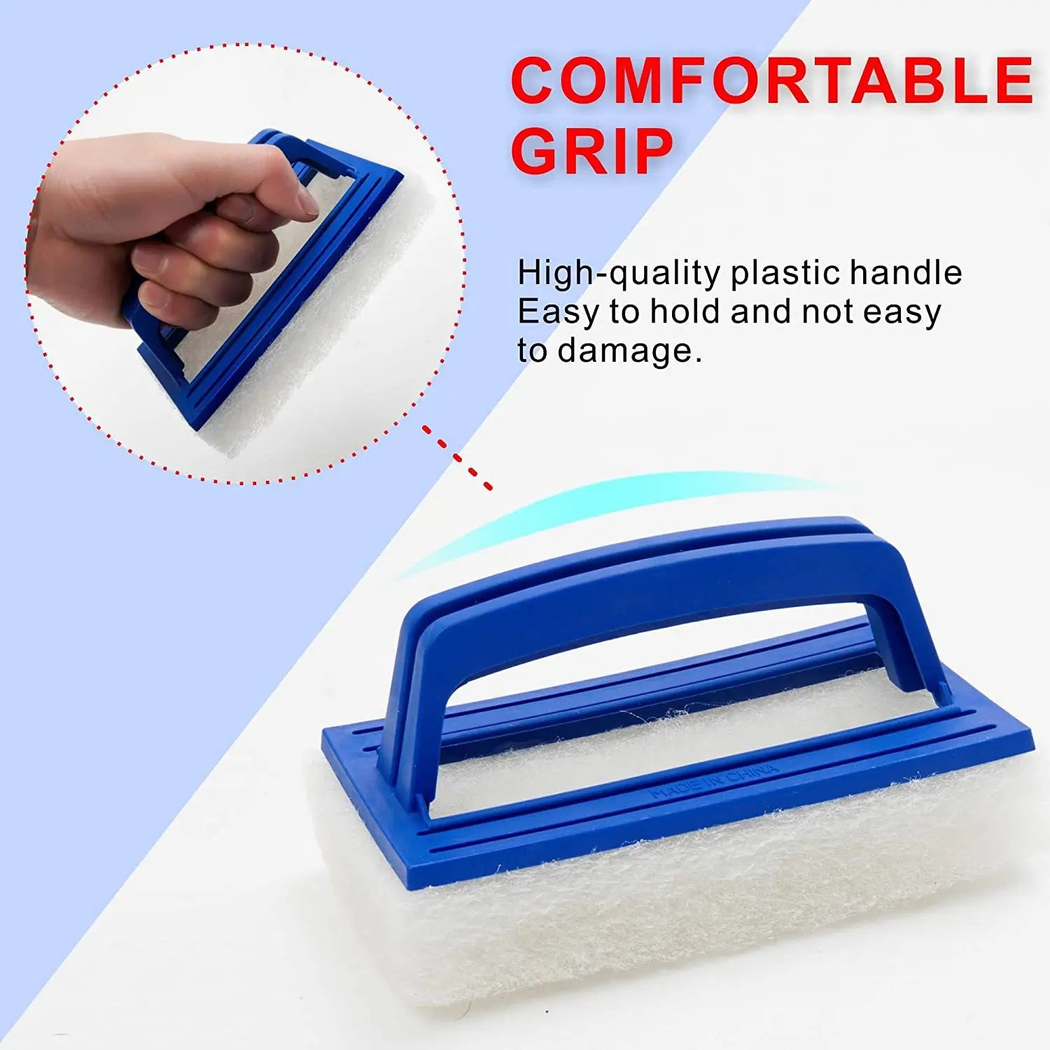 Pool Wall Cleaning Brush Waterline Scrubber Cleaning Pool Hot Spring Swimming Pool Spa Tub Accessory Sponge Brush pools Cleaner Beauty World Shop