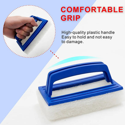 Pool Wall Cleaning Brush Waterline Scrubber Cleaning Pool Hot Spring Swimming Pool Spa Tub Accessory Sponge Brush pools Cleaner Beauty World Shop