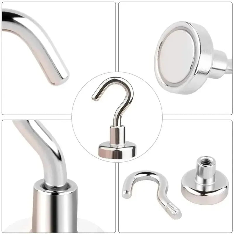10PCS Strong Magnet Hooks Multi-Purpose Storage Hooks Home Kitchen Bar Storage Hooks Key Storage Hooks Bathroom Hangers Beauty World Shop