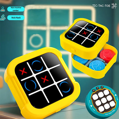 Electronic Chessboard Tic Tac Toe Multifunctional Children's Education Strategy Toy  Parent-Child Fun Interactive Brain Game Beauty World Shop
