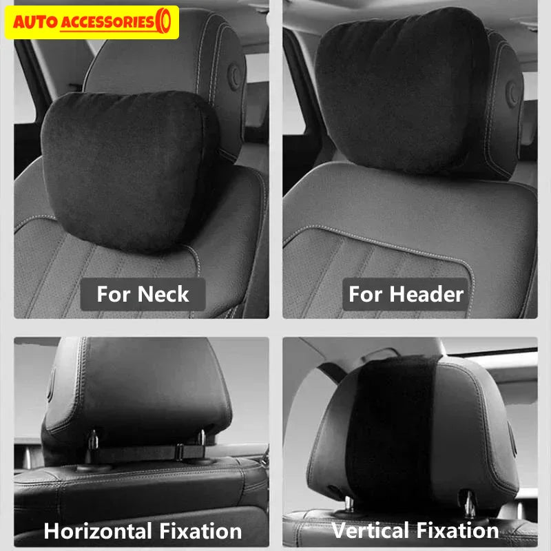 Car Headrest Neck Support Seat / Maybach Design S Class Soft Universal Adjustable Car Pillow Neck Rest Cushion High Quality Beauty World Shop