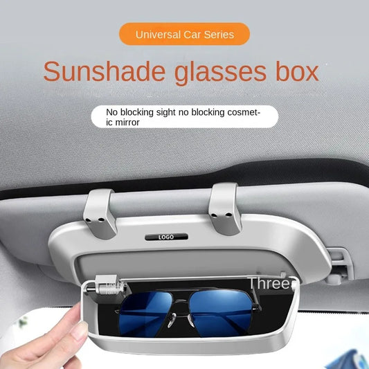 Car glasses case, sun visor, multifunctional car sunglasses holder, in-car glasses clip, modified storage box Beauty World Shop