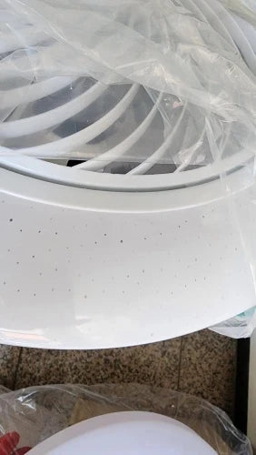 Smart Ceiling Fan Fans With Lights Remote Control Bedroom Decor Ventilator Lamp 52cm Air Invisible Blades Silent Beauty World Shop