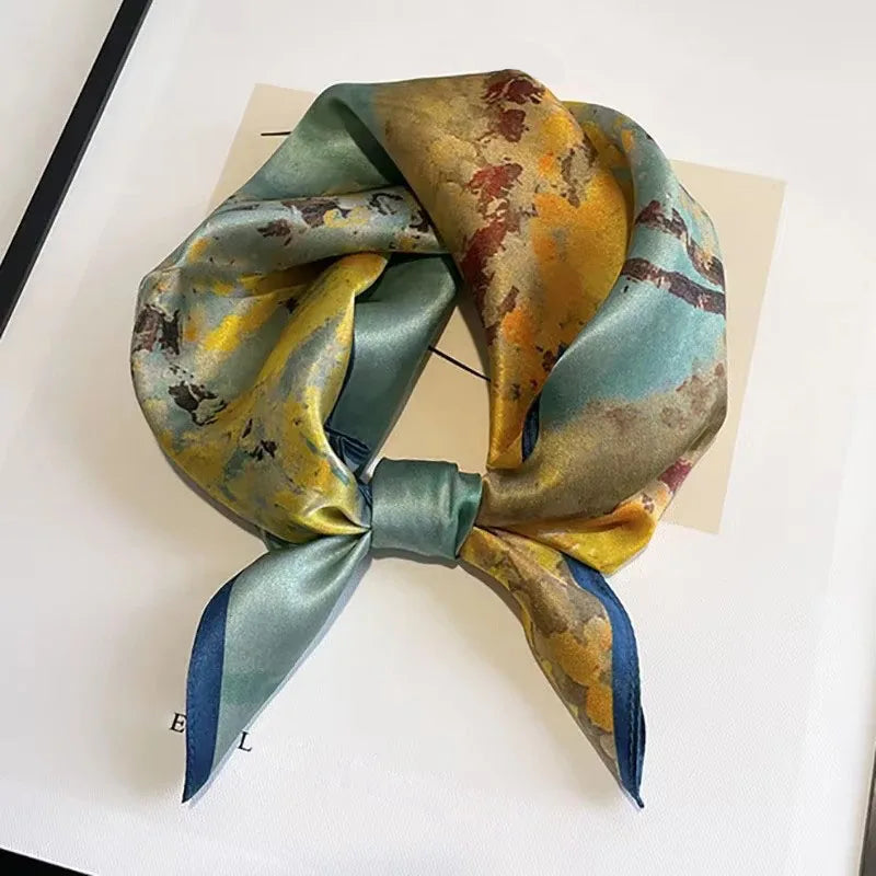 Scarf 100% Silk Bandana Women Square Scarves Wrap Kerchief Spring Fashion Luxury High Quality Headband Hijab Shawls 2026 Beauty World Shop