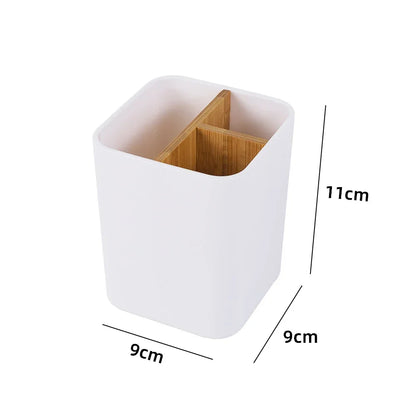 Bamboo Electric toothbrush Holder Razor Makeup Brush Storage Box Toothpaste Toothbrush Stand Bathroom accessories Beauty World Shop