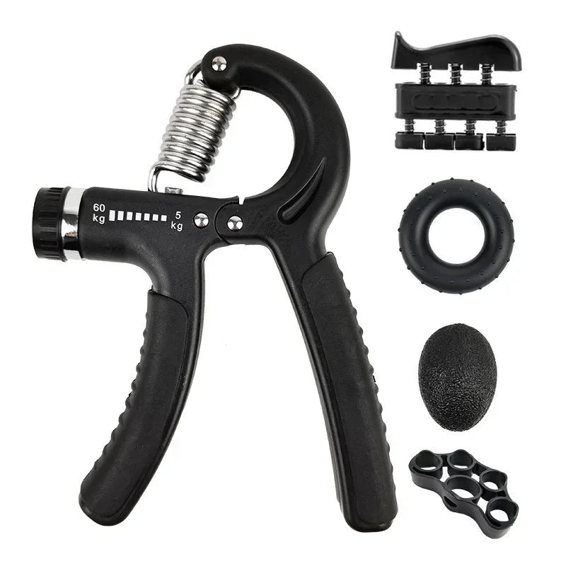 5-60kg Adjustable Hand Grip Strength Strengthener Trainer Full Set With Counter Wrist Forearm And Hand Exerciser For Muscle Beauty World Shop