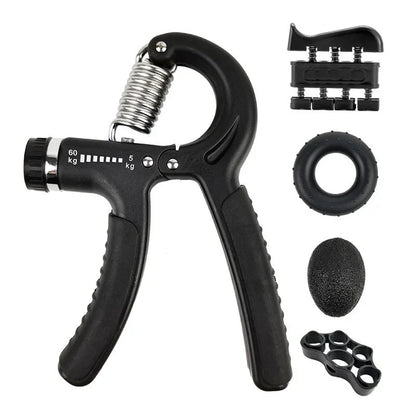 5-60kg Adjustable Hand Grip Strength Strengthener Trainer Full Set With Counter Wrist Forearm And Hand Exerciser For Muscle Beauty World Shop