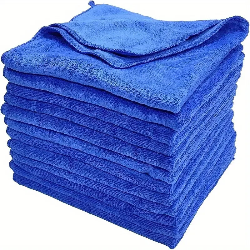 10Pcs Microfiber Towels Car Wash Drying Cloth Towel Household Cleaning Cloths Auto Detailing Polishing Cloth Home Clean Tools Beauty World Shop