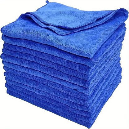 10Pcs Microfiber Towels Car Wash Drying Cloth Towel Household Cleaning Cloths Auto Detailing Polishing Cloth Home Clean Tools Beauty World Shop