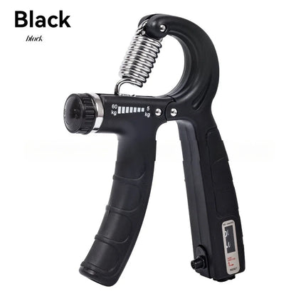 5-60kg Adjustable Hand Grip Strength Strengthener Trainer Full Set With Counter Wrist Forearm And Hand Exerciser For Muscle Beauty World Shop