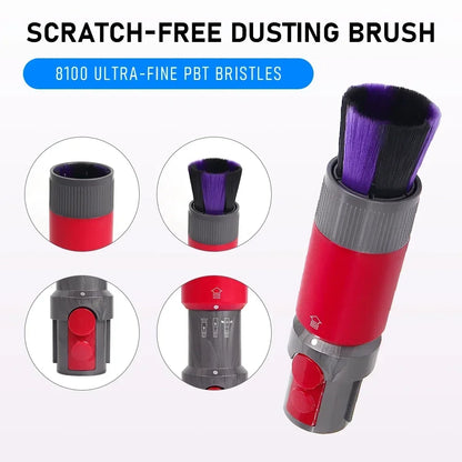 Traceless Dust Brush Part Fit for Dyson V7 V8 V10 V11 V15 Part Vacuum Cleaner Accessories Replacement Dusting Brush Attachment Beauty World Shop
