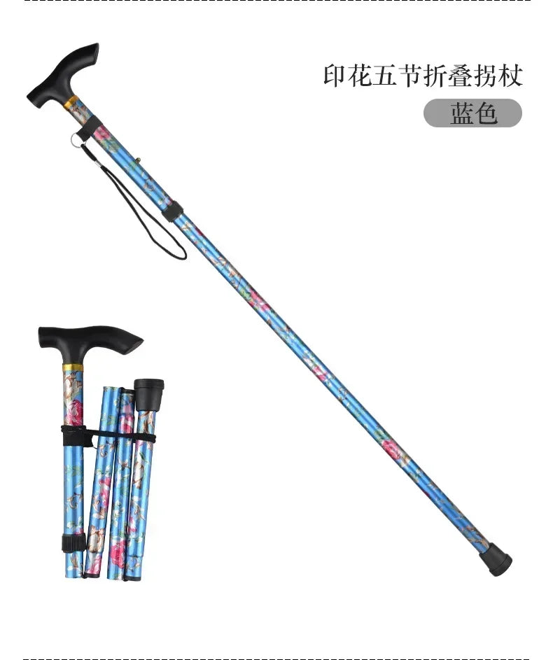 Outdoor Walking Sticks Hiking Camping Mountaineering Poles Telescopic Baton Trekking Poles Folding Cane Crutches Pole Unisex Beauty World Shop