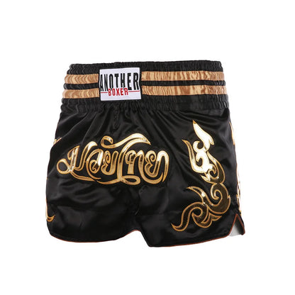 ANOTHERBOXER Muay Thai Shorts, Embroidered MMA Fighting Clothing for Men, Women, Kids, Cheap Boxing Training Short Pants