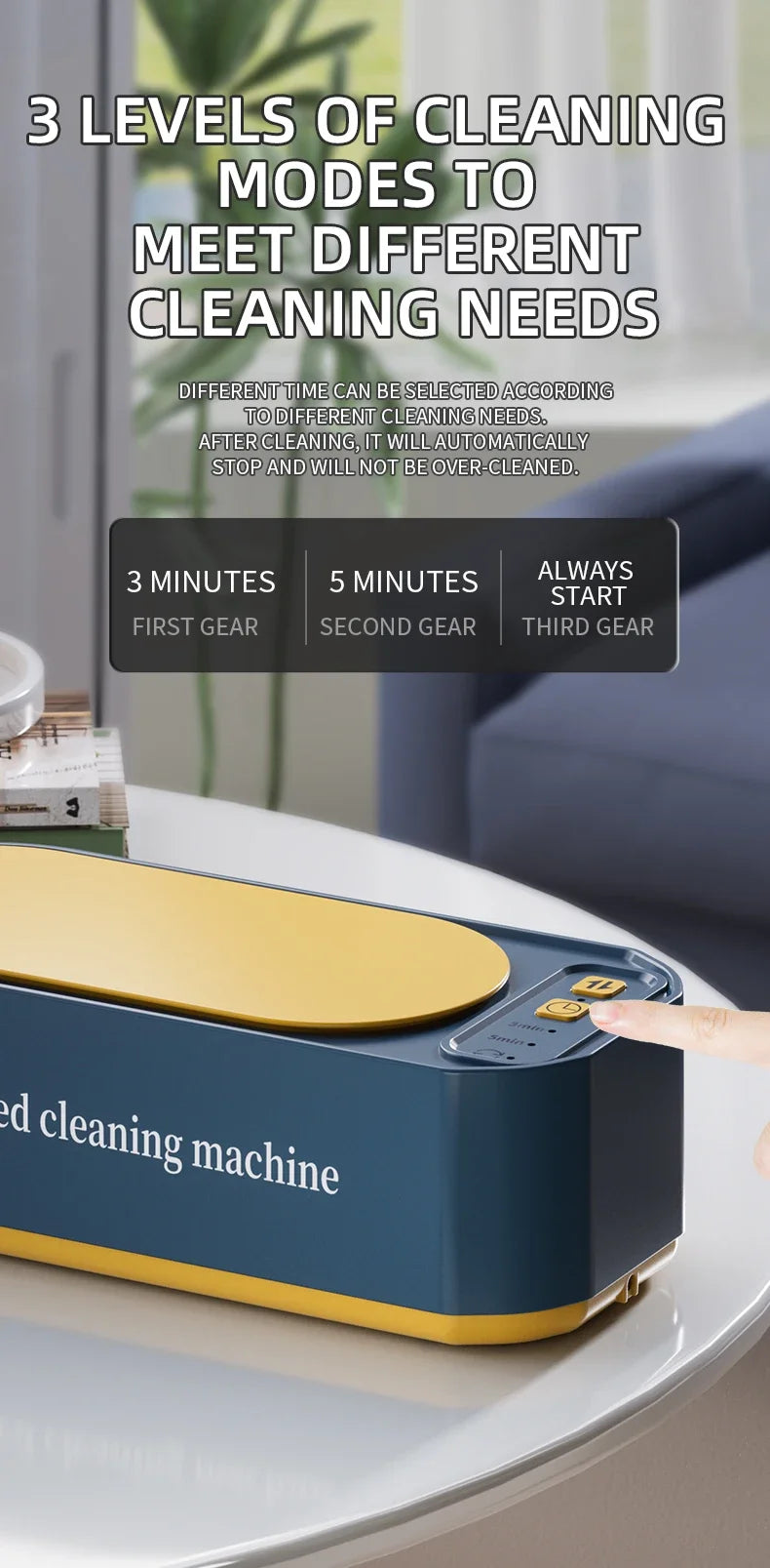 2026 Ultrasonic Glasses Cleaner 50KHz Contact Lens Cleaner Household Timer Jewelry Toothbrush Cleaner Brush Dentures New Beauty World Shop