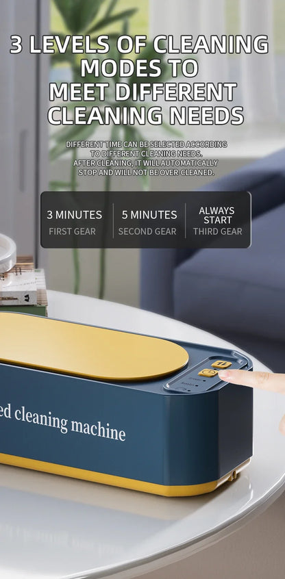 2026 Ultrasonic Glasses Cleaner 50KHz Contact Lens Cleaner Household Timer Jewelry Toothbrush Cleaner Brush Dentures New Beauty World Shop
