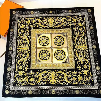 Silky 68x68cm Square Scarf – Stylish & Soft, Multipurpose Head Cover & Elegant Neck Wrap Stylish Print, Silky Soft & Versatile Beauty World Shop