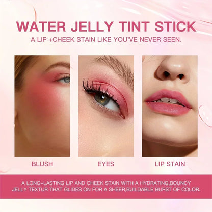 4 Colors Jelly Blush Stick Lip Balm Eyeshadow 3-in-1 Multi-Use Matte Blush Moisturize Brighten Lip Gloss Beauty Trend Shop