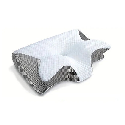 1pc Memory Foam Cervical Pillow, 2 in 1 Ergonomic Contour Orthopedic Pillow for Neck Pain, Contoured Support Pillows,Neck Pillow Beauty World Shop