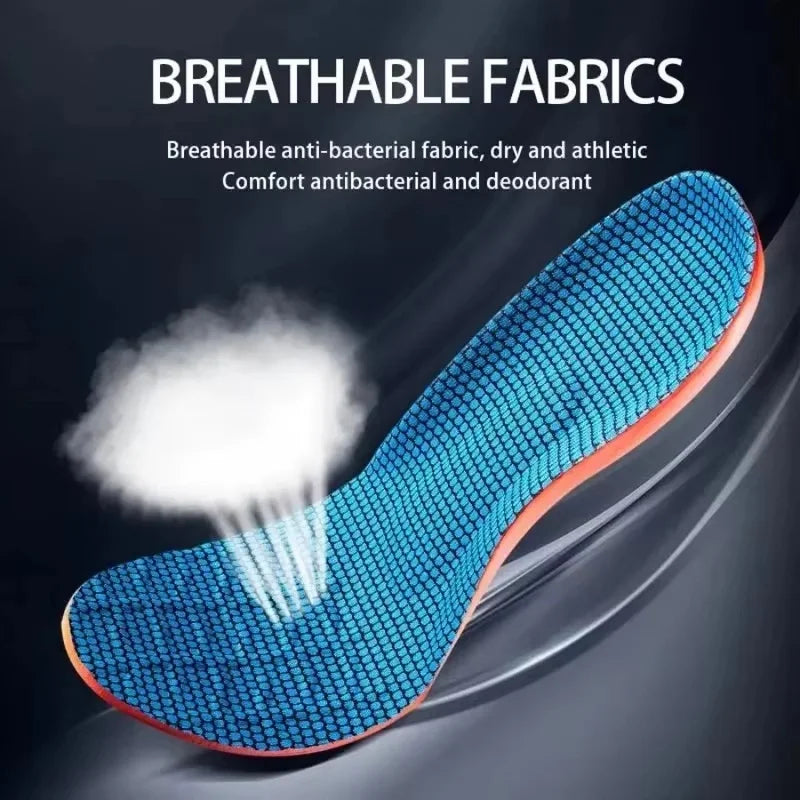 Orthopedic Sports Elasticity Insoles For Shoes Sole Unisex Technology Shock Absorption Breathable Running Insoles Beauty Fashion