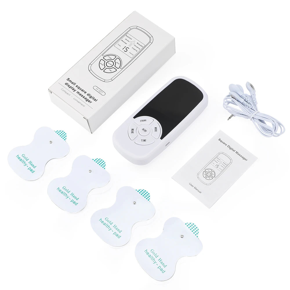 HOMEFISH Muscle Therapy Stimulator 6 Modes Tens Unit Machine Meridian Physiotherapy Pulse Abdominal Prostate Body Massager Beauty World Shop