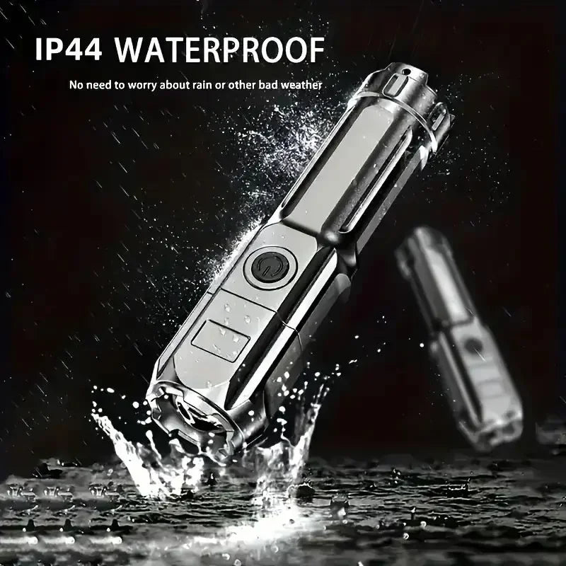 Powerful LED Flashlight Rechargeable USB Waterproof Zoom Fishing Hunting Camping 100,00 Lumen Tactical Flashlight LED Torch Beauty World Shop