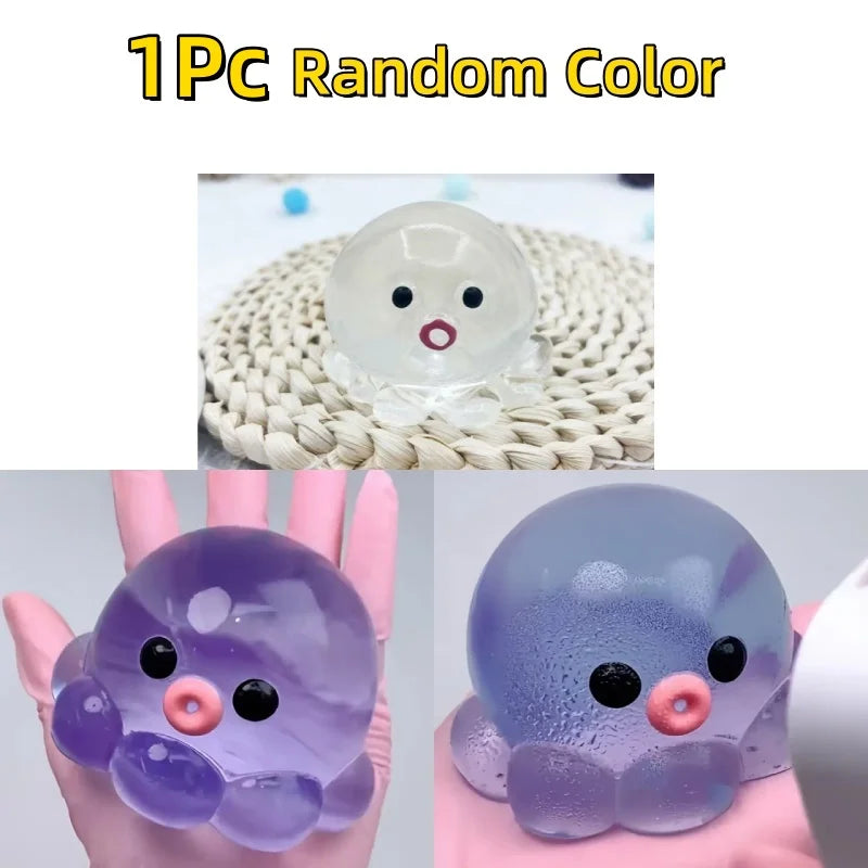 Homemade Bubble Octopus Squeeze Toy for Relax Fun Party & Birthday Gift Slow Rebound TPR Material Interactive Sensory Game Toys Beauty World Shop