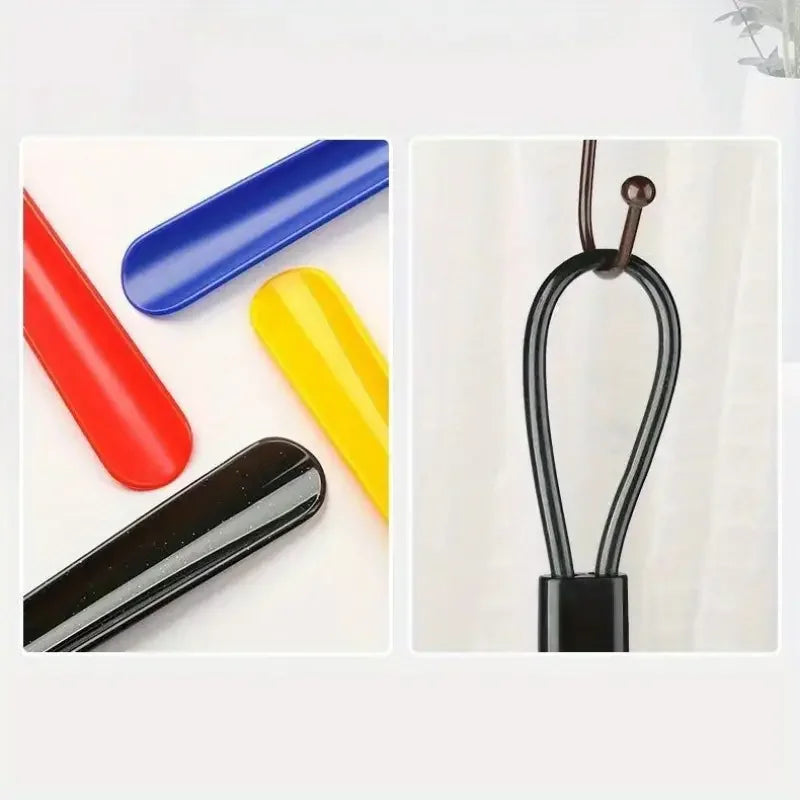 1pc Extra long flexible plastic shoe horns do not require bending durable shoe spoons for pregnant women wearing shoe assistants Beauty World Shop