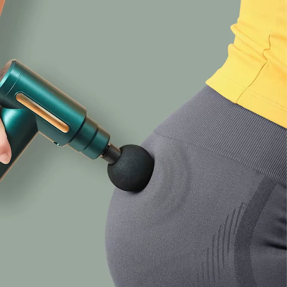 New Upgraded Portable Massage Gun Deep Tissue Muscle Relief Rechargeable Battery, Ideal For Back & Neck,Gift For Everyon Beauty World Shop