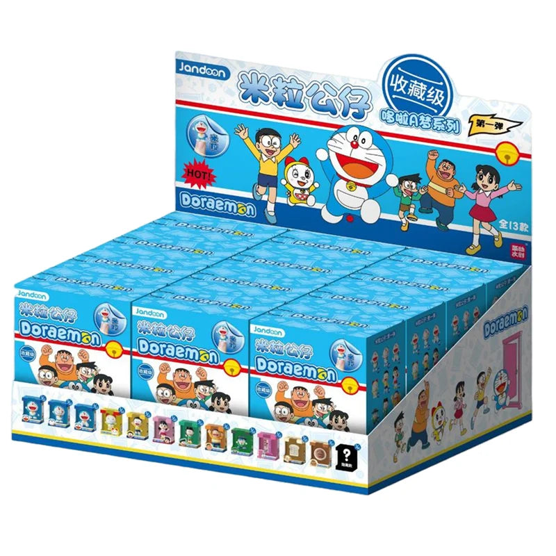 JANDOOM Disney Toy Story Stitch Mickey Mouse Winnie Zootopia Doraemon Action Figure Rice Grains Doll Model Blind Box Toys Gifts Beauty World Shop