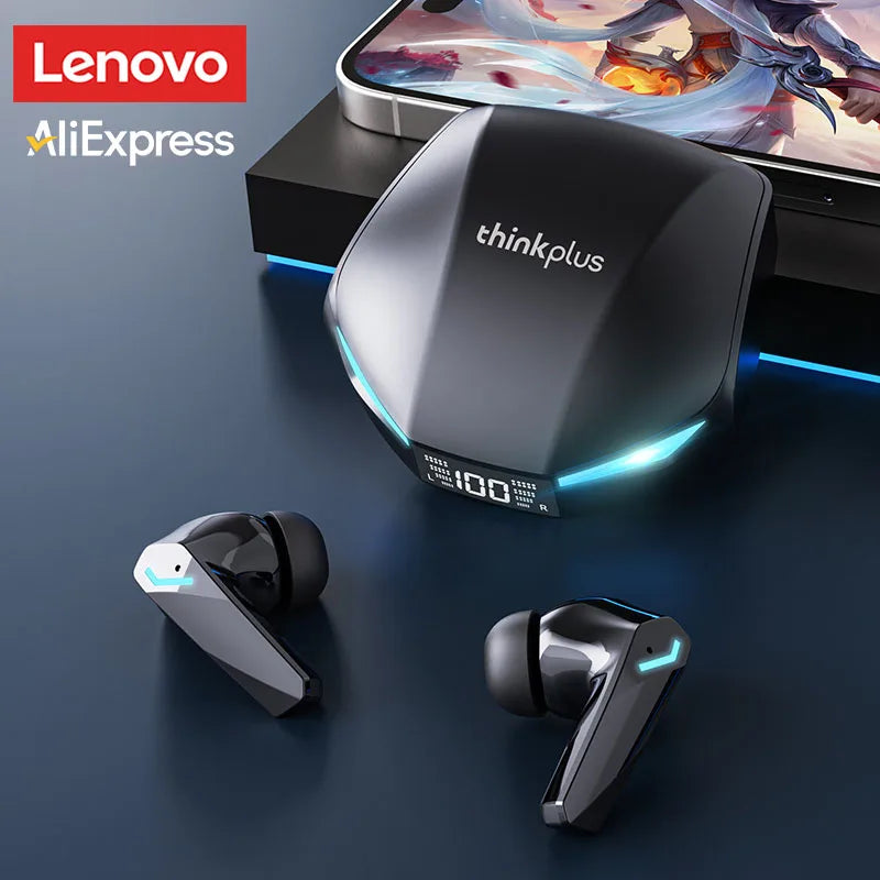 Choice Lenovo GM2 Pro Wireless Bluetooth 5.3 Earphones Gaming Low Latency Dual Mode Music Earbuds Sports In-Ear Headset With Mic Beauty World Shop