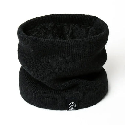 Winter Knitted Scarf Warm Cashmere Like Unisex Neck Warmer for Women Men Solid Color Snood Ring Scarf Fashion Thick Scarf Beauty Fashion