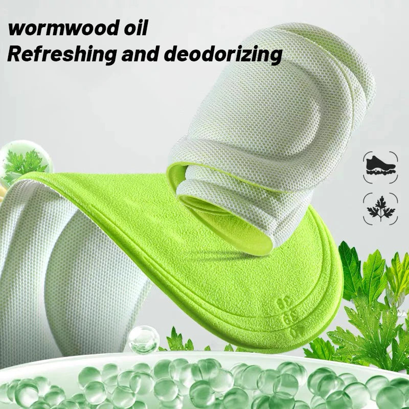 4D Cloud Technology Sports Insoles for Shoes PU Sole Soft Breathable Shock Absorption Cushion Running Orthopedic Care Insoles Beauty World Shop