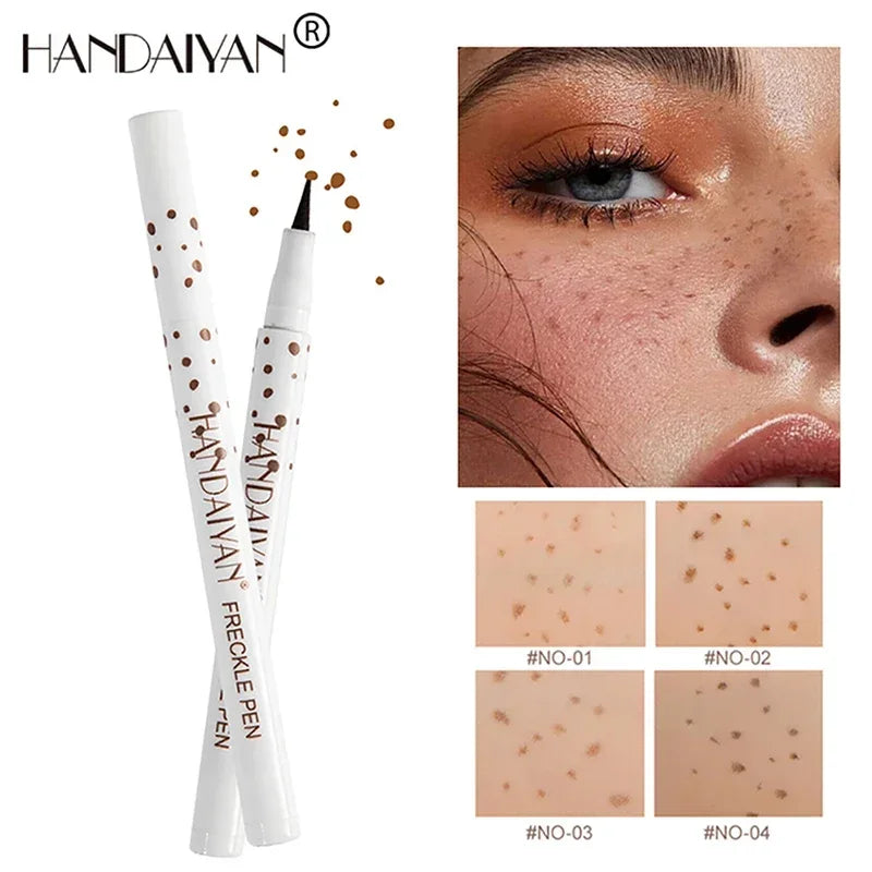 1PC Face Fake Freckles Pen Natural Waterproof Lifelike Fake Freckles Pen for Long Lasting Look Dot Spot Pen Makep Tool Cosmetic Beauty World Shop