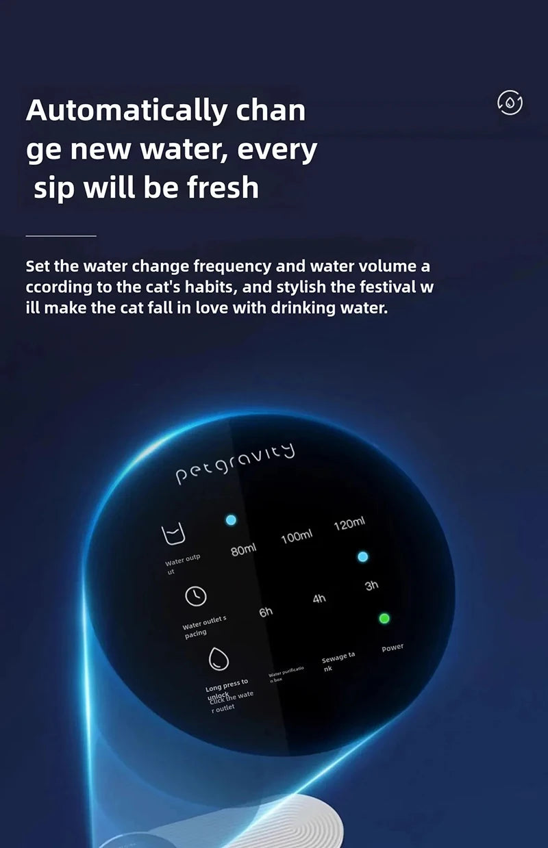 Dispenser Cat Water Fountain Moving Water Unplugged Automatic Water Feeder Pet Dog Drinker Pet Feeder Cat Fountain Beauty World Shop
